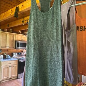 Zyia Gray and Pink Racerback Tank Tops